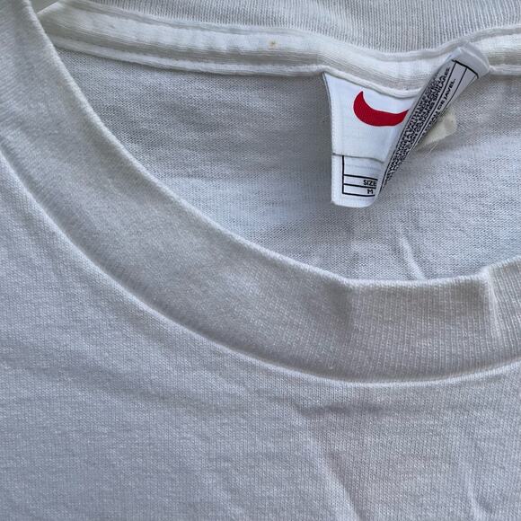 Nike Ohio State T-Shirt Y2K Vintage 1999 Just Do It Graphic Medium White Buckeye - Picture 9 of 9